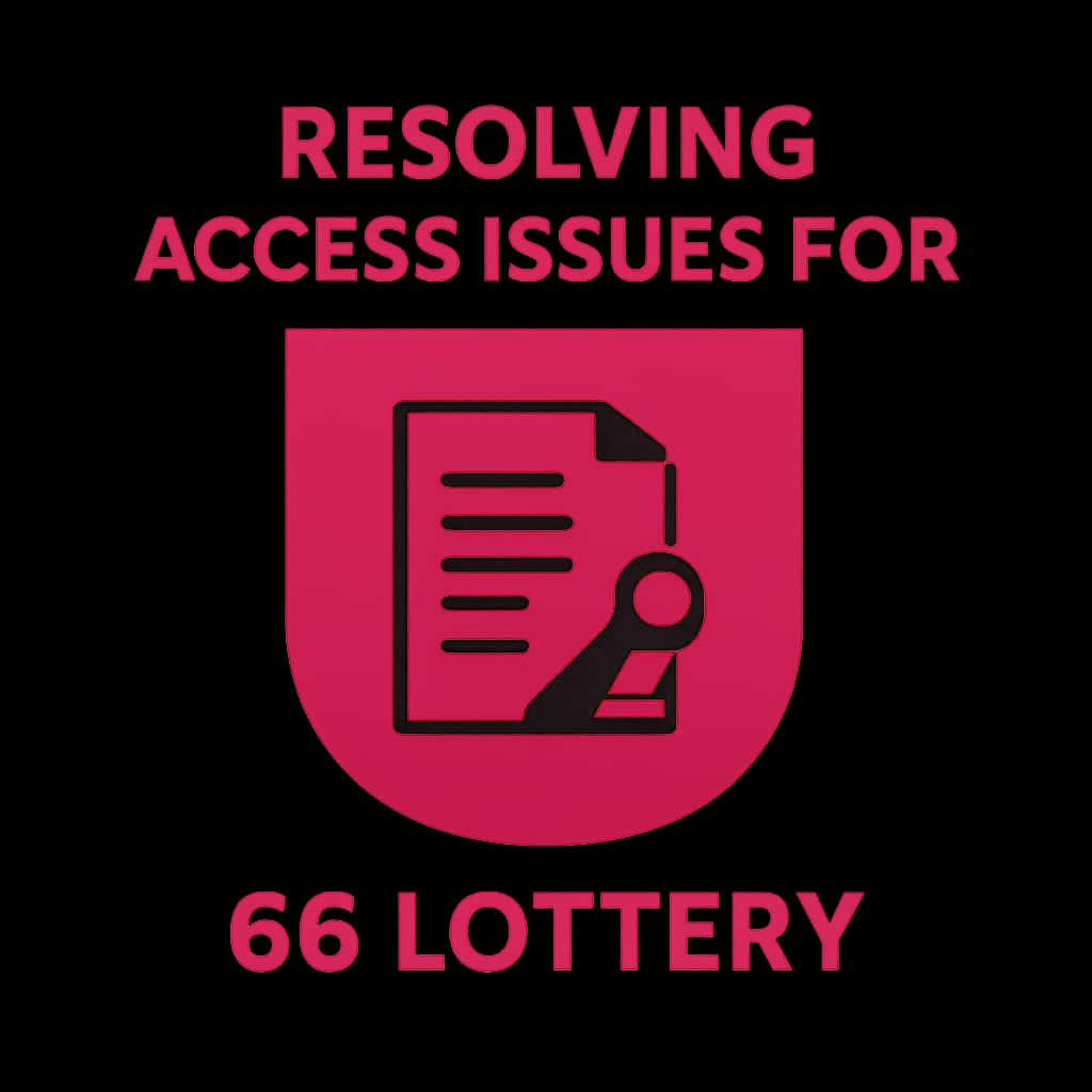 Icon representing assistance for resolving 66 Lottery access issues