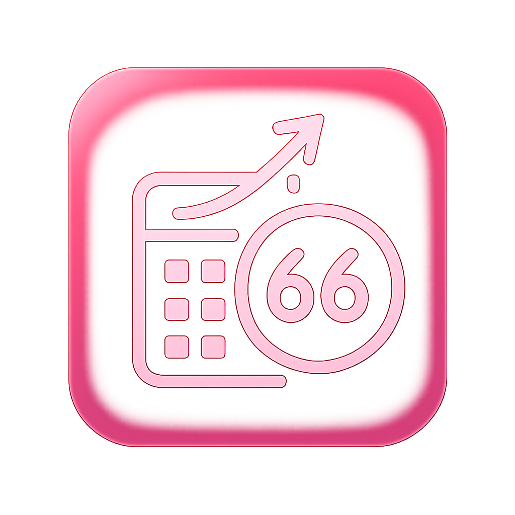 An icon representing guidance on password reset for 66 Lottery.