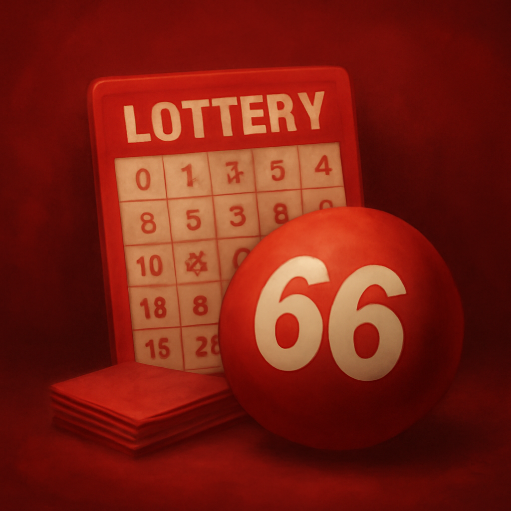 An icon representing secure login for 66 Lottery.