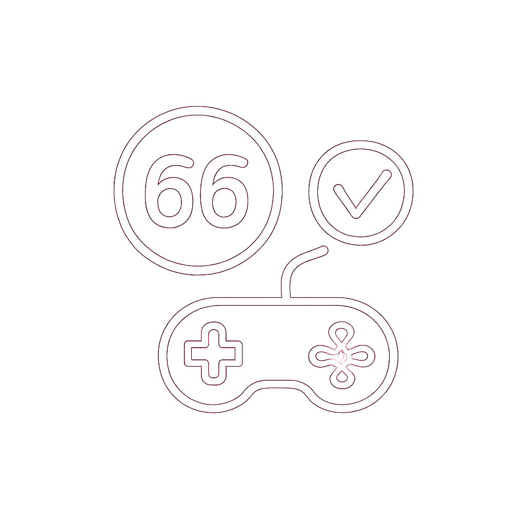 An icon representing guidance on password reset for 66 Lottery.