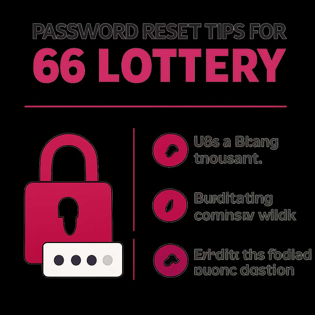 An educational diagram on the password reset process for 66 Lottery.