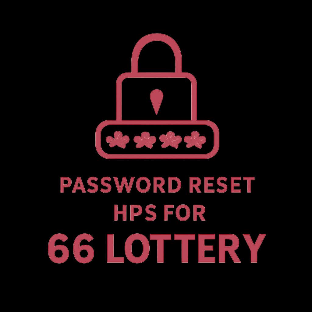 An icon representing guidance on password reset for 66 Lottery.