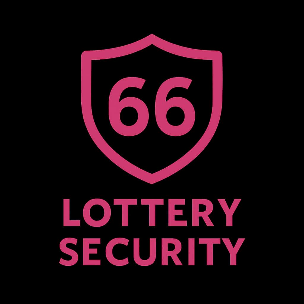 An icon representing 66 Lottery Security, symbolizing protection and assistance.