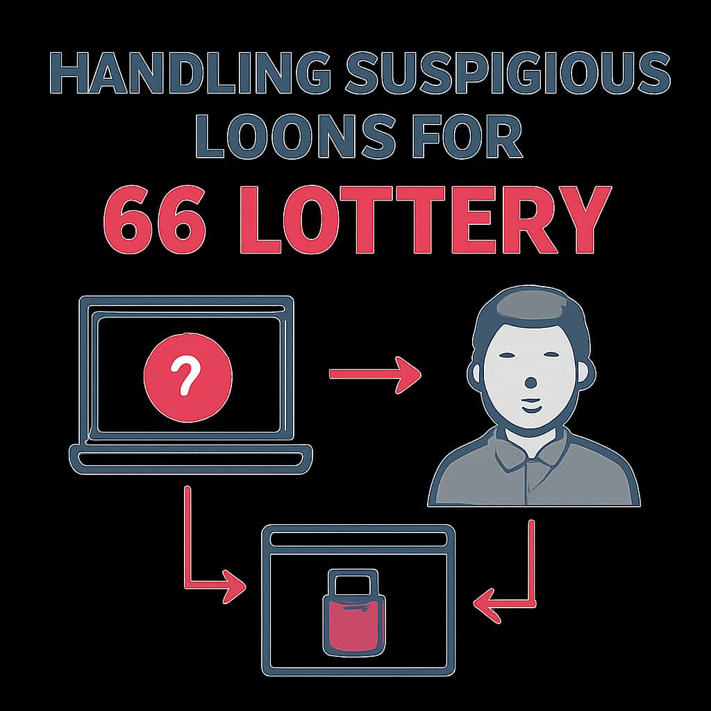 Flowchart illustrating the steps to take after a suspicious login for 66 Lottery.