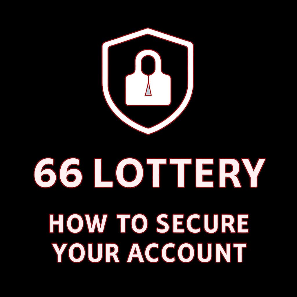 A professional badge representing the security guide for 66 Lottery.