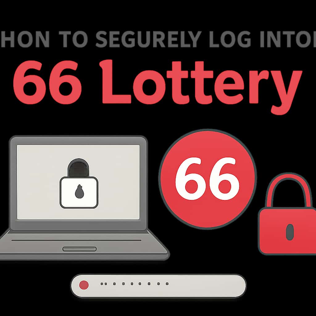 An educational diagram on secure login practices for 66 Lottery.