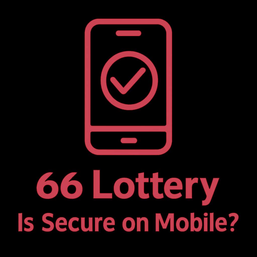 An icon representing mobile security for 66 Lottery.