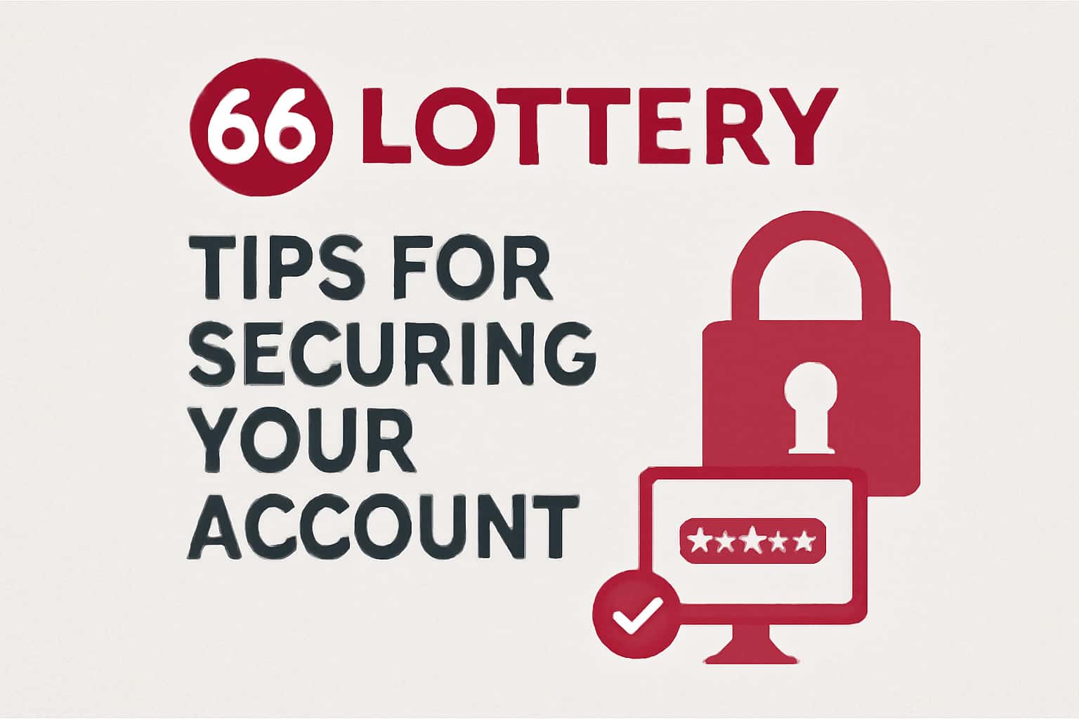 A visual representation of security measures for the 66 Lottery account.