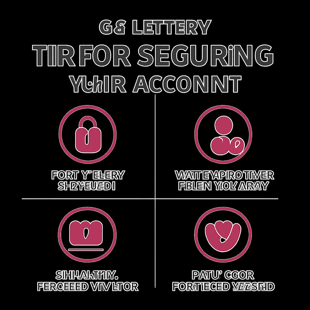 Illustration demonstrating account security tips for the 66 Lottery.